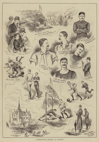 International Football at Glasgow by Horace Morehen